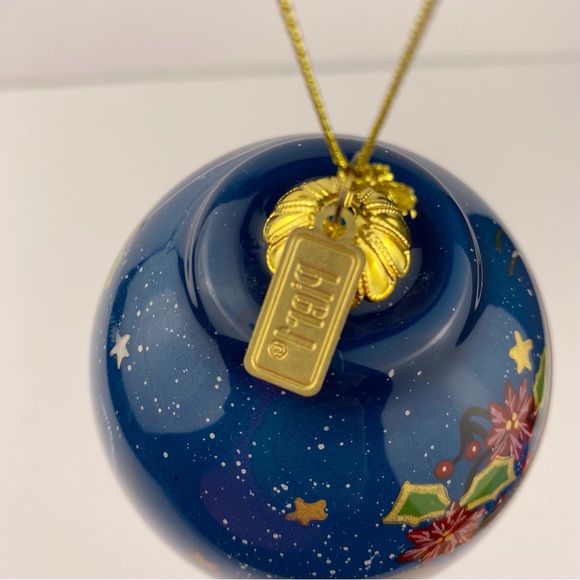 Pier 1 Li Bien Glass Christmas Ornament 2017 Hand-Painted Reindeer W/ Box - Picture 4 of 8